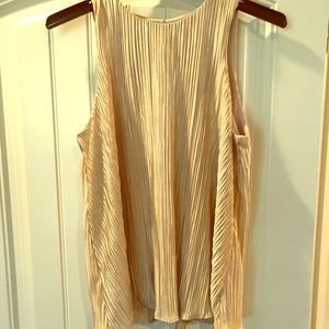 Sleeveless shimmer top
